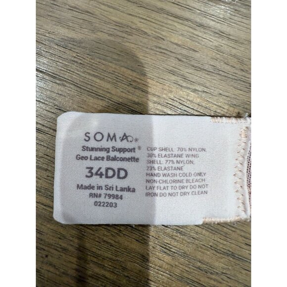 Soma "Stunning Support Geo Lace Balconette" bra in size 34DD - Picture 4 of 14